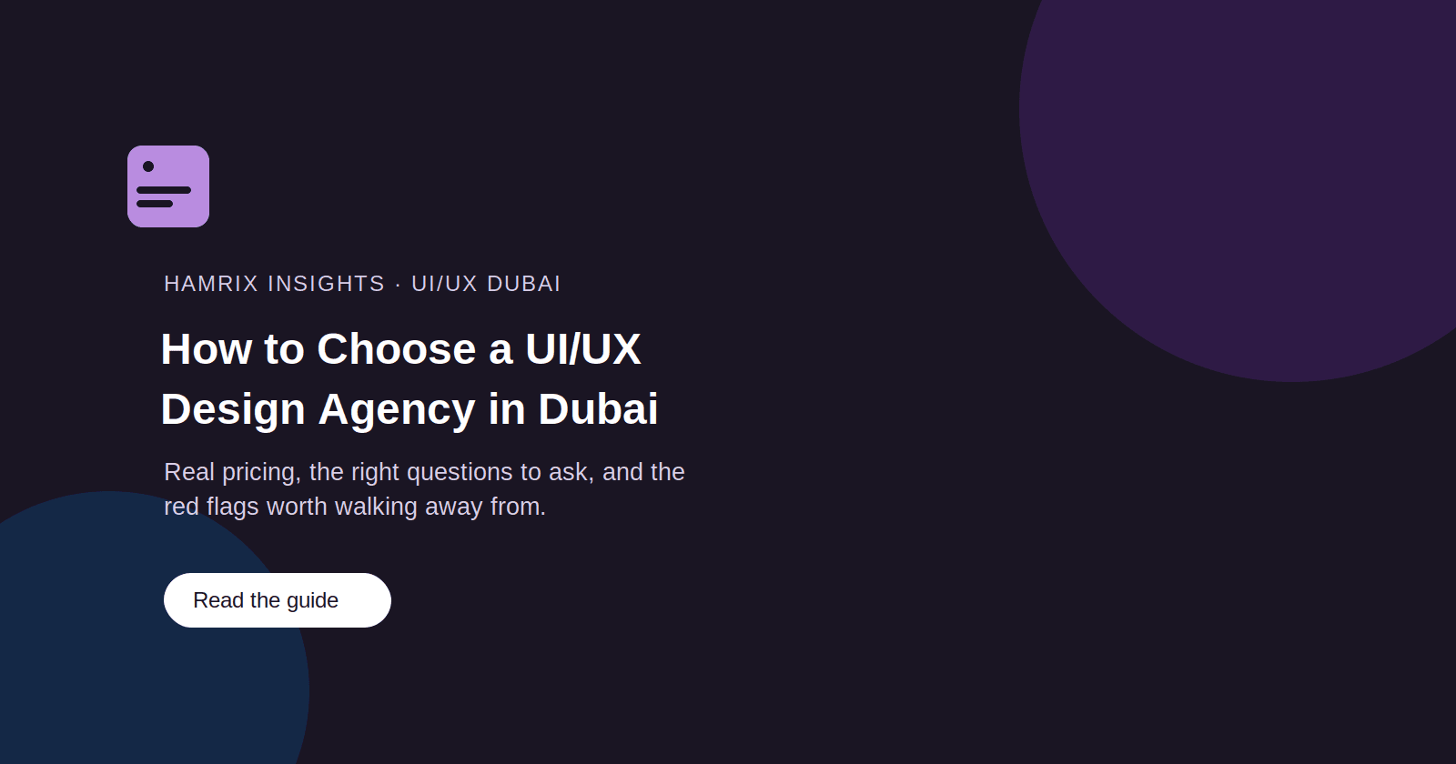How to Choose a UI/UX Design Agency in Dubai: What Actually Matters in 2026